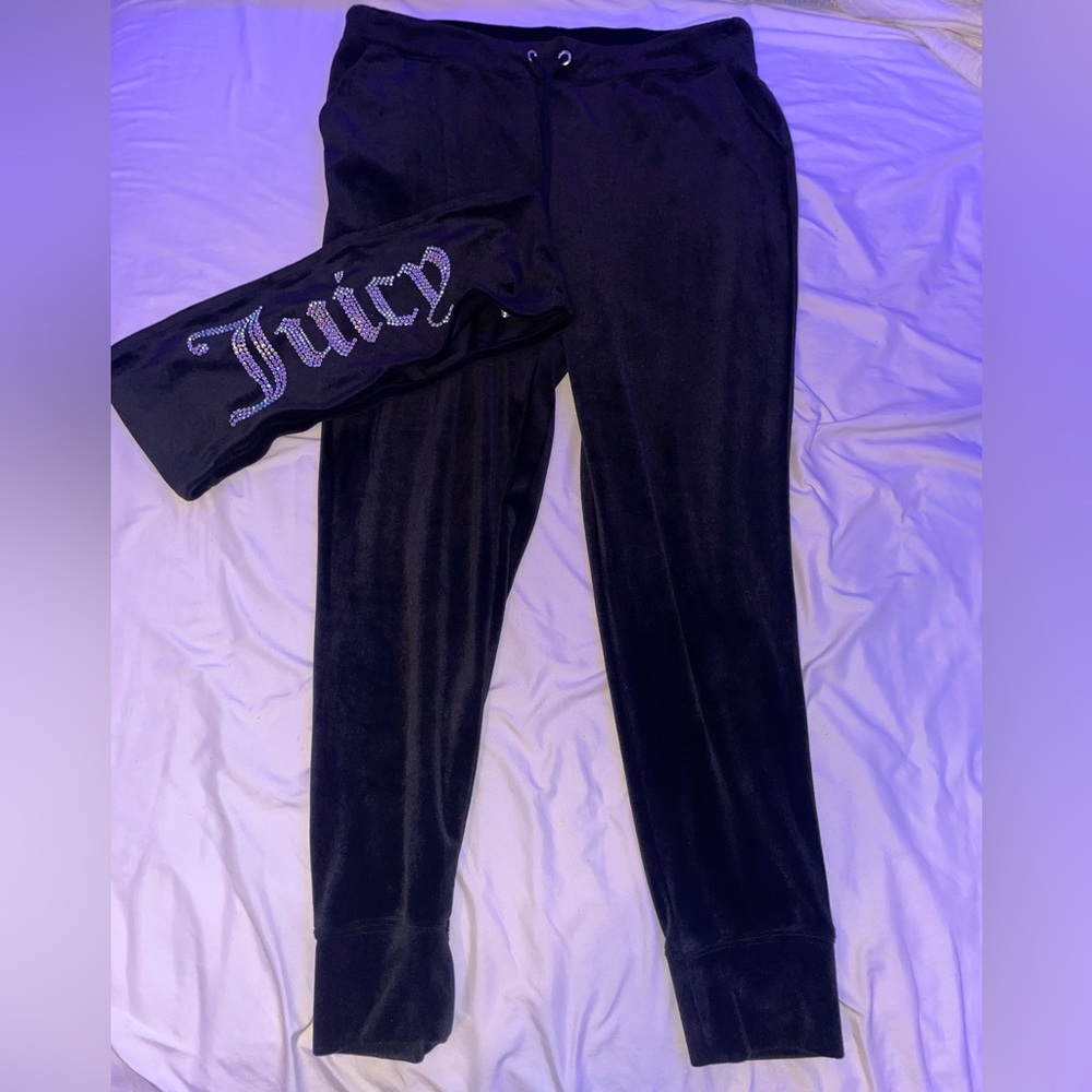 Juicy Couture Bling Velour Top & Pants